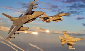 Avaşin bölgesine hava harekatı