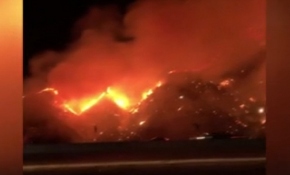 ABD'de yangın: 50 dönüm arazi küle döndü