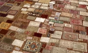 Antalya'da buğday tarlaları halılarla kaplandı