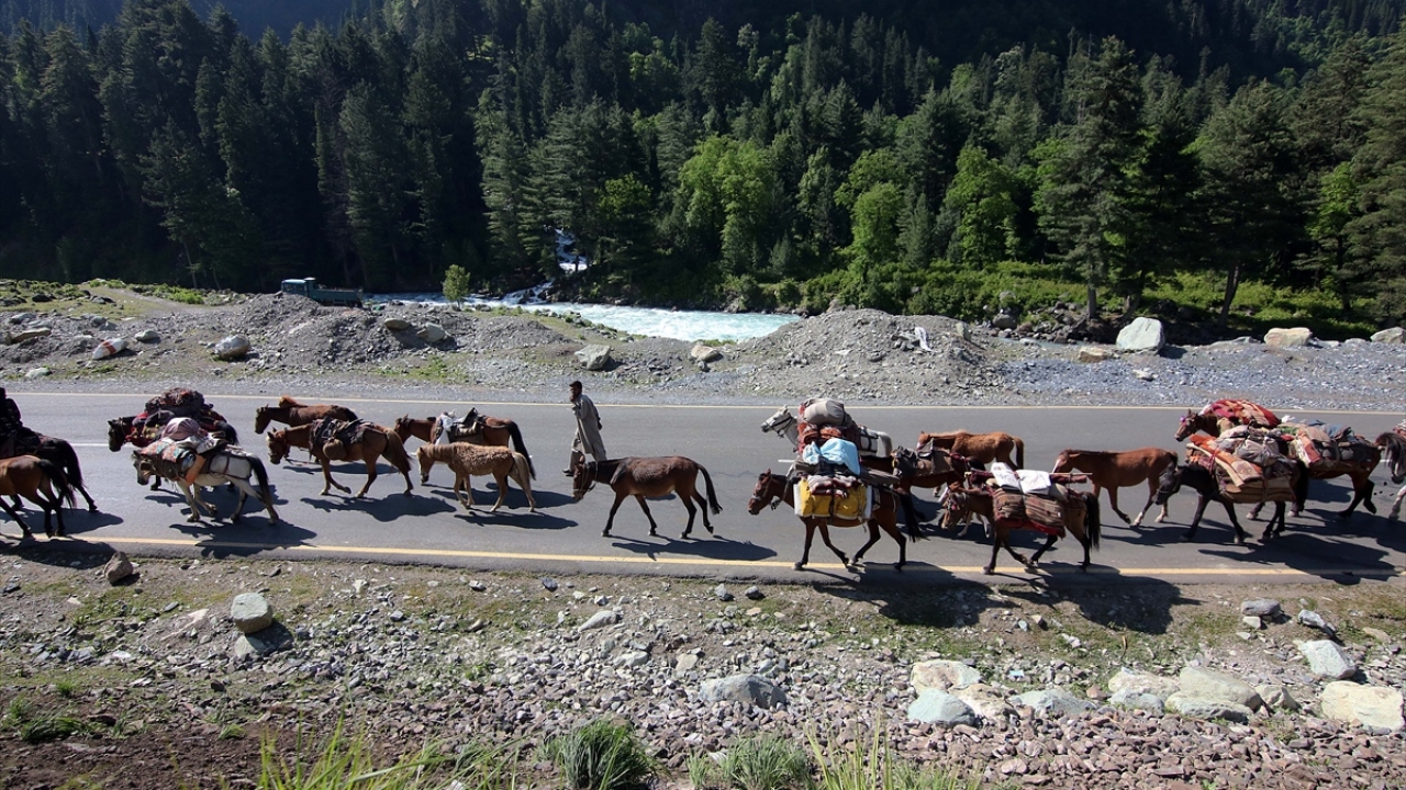 Srinagar-Leh Ulusal karayolunda Hint askerlerinden oluşan konvoy Ladakh bölgesine doğru hareket ederken, göçerler hayvanlarıyla birlikte bölgeden uzaklaştı. 