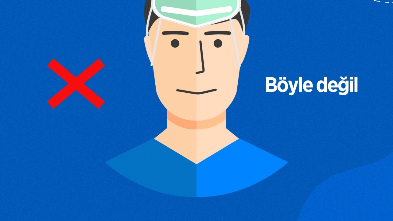 Çene altına takılan maskeye ceza