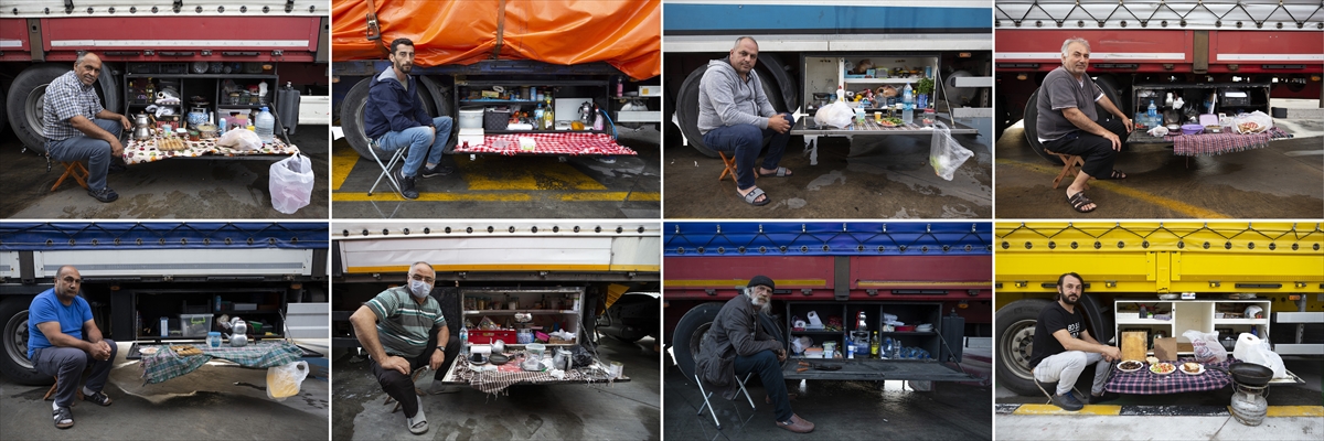 Yurdun birçok şehrinden aldıkları yüklerini ulaştırmak için kilometrelerce yol giden ve ülkeler geçen tır şoförleri, yemeklerini de yanlarında taşıyor.