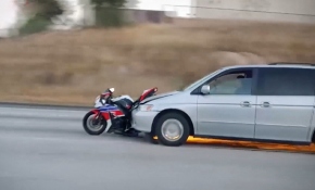 ABD’de otoyolda tehlikeli yolculuk