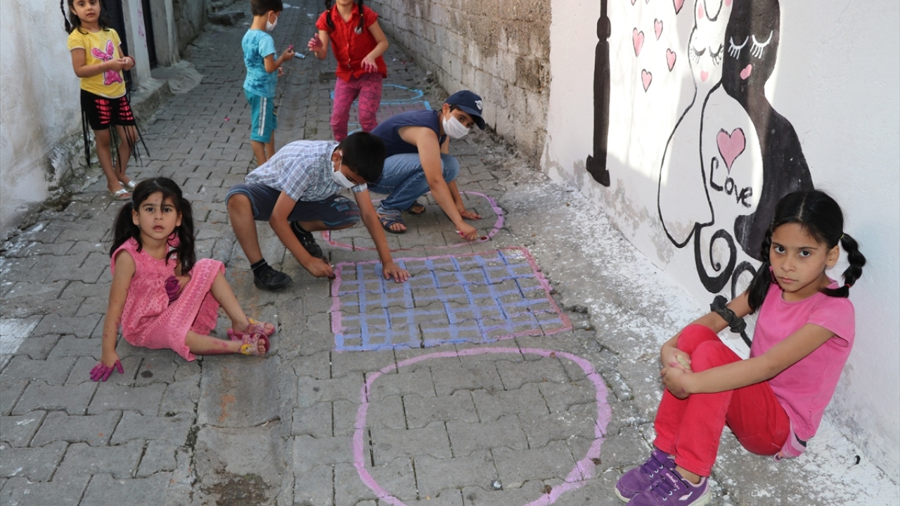 Çocuklardan Gülcan Kaygusuz da eğlenceli bir çalışma yaptıkların belirtti.