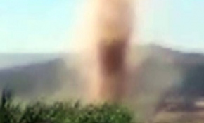 Kahramanmaraş'ta hortum görüntülendi