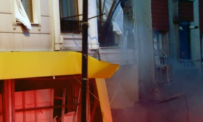 İstanbul'da tekstil atölyesindeki patlama anı kamerada