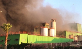 Adana'da fabrika yangını