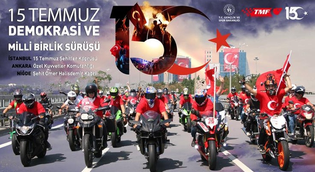 Motosiklet Federasyon '15 Temmuz Demokrasi ve Milli Birlik Sürüşü' düzenleyecek