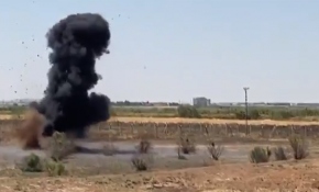 Sınırda tespit edilen 7 antitank mayını imha edildi
