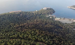 Heybeliada'daki hasar havadan görüntülendi