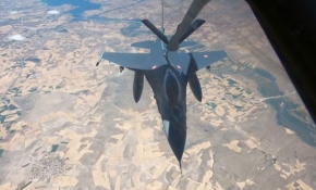 TSK'nın havada yakıt ikmal görevine TRT Haber eşlik etti