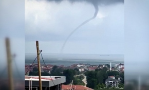 Sakarya'daki hortum böyle görüntülendi