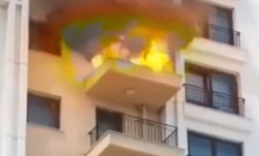 Esenler'de bir dairede klima patladı