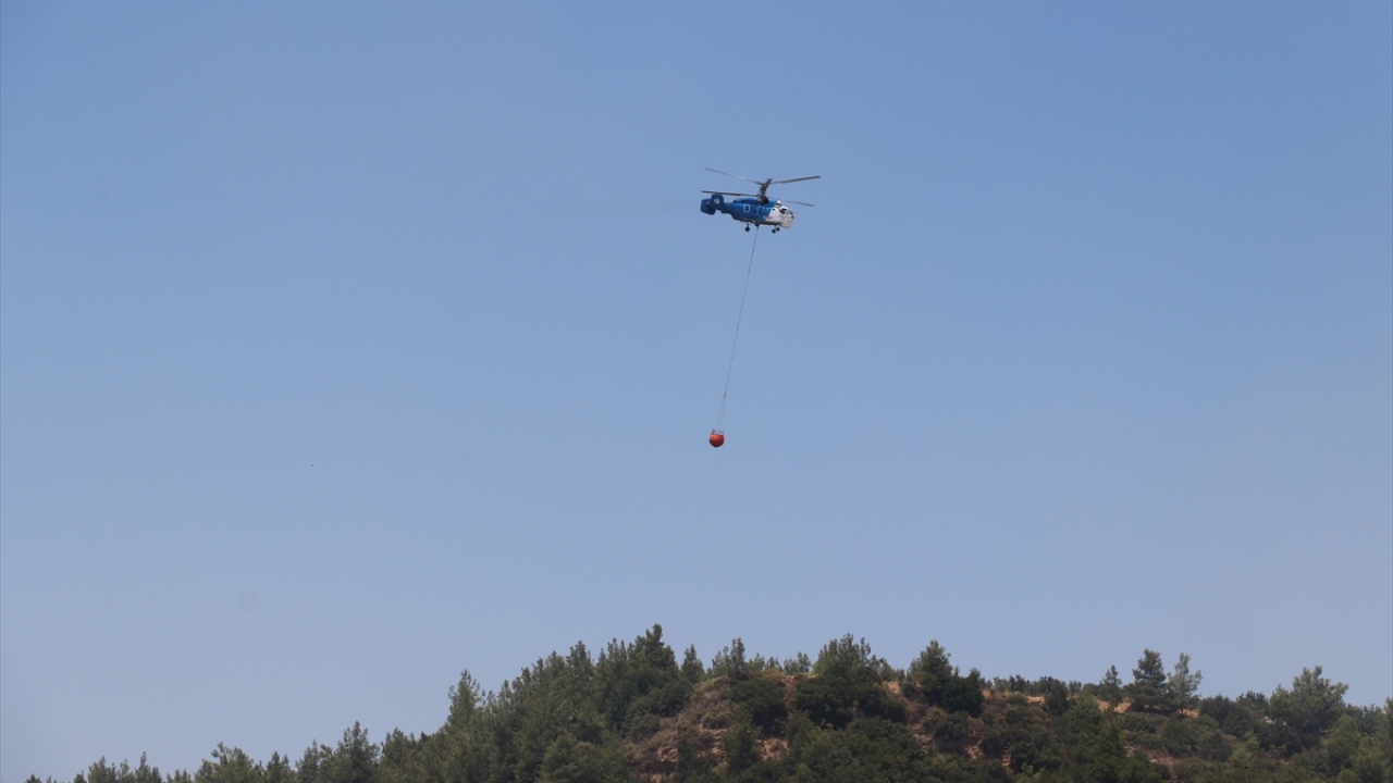 Antalya`nın Aksu ilçesinde çıkan orman yangınında 1,5 hektar alan zarar gördü.