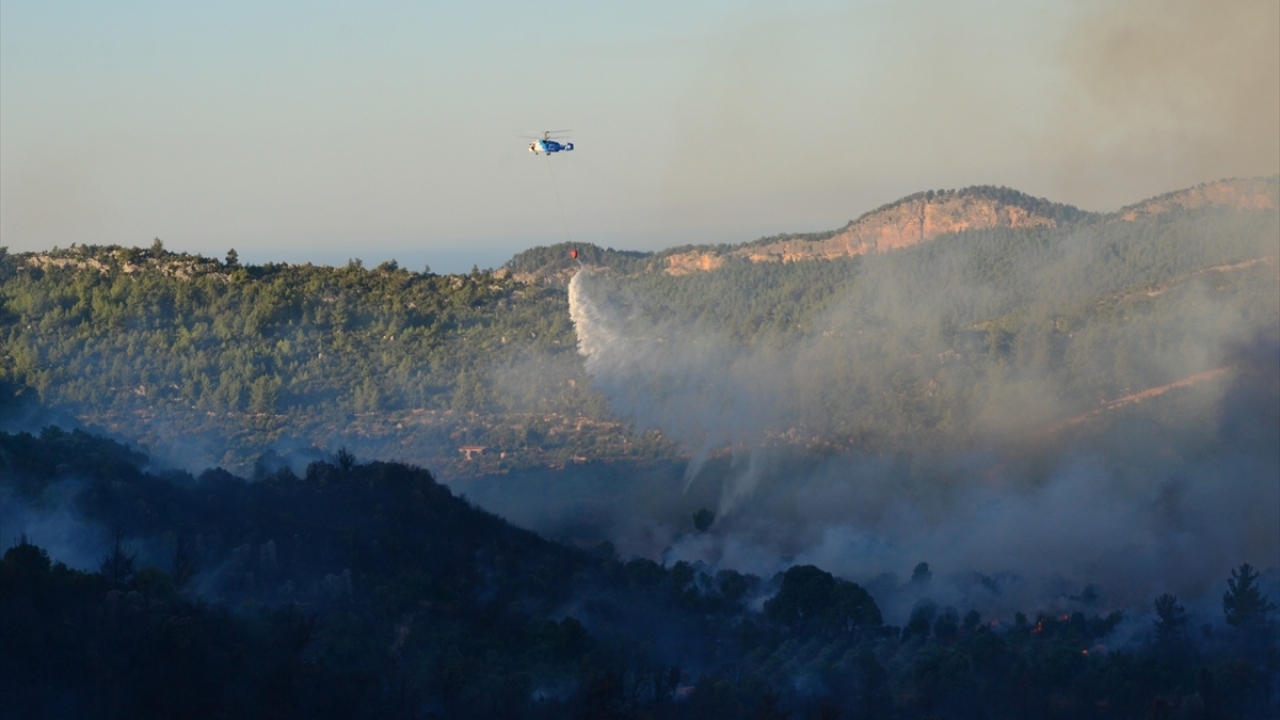 Ekiplerin yoğun çalışması sonucu kontrol altına alınan yangında 5 hektar ormanlık alan zarar gördü. 