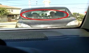 Trafikte korku dolu kovalamaca kamerada