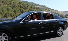 Amasya Çevre Yolu'nda ilk sürüşü Bakan Karaismailoğlu yaptı