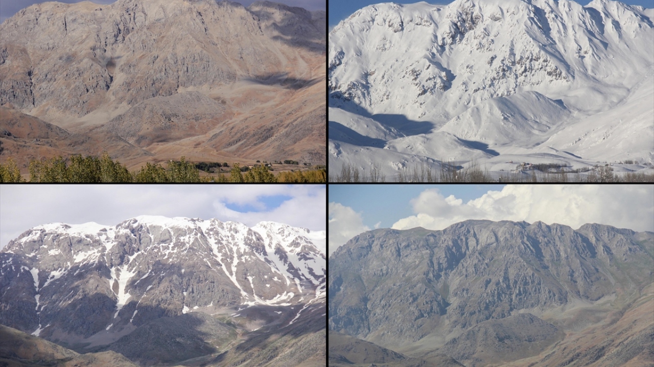 Munzur Dağları arasında yer alan ilçede, aynı noktadan çekilen sonbahar, kış, ilkbahar ve yaz manzaraları fotoğraflarında, mevsimsel değişiklikler göze çarpıyor.
