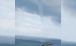 Rize'deki hortum böyle görüntülendi