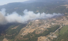 İzmir'de de orman yangını başladı