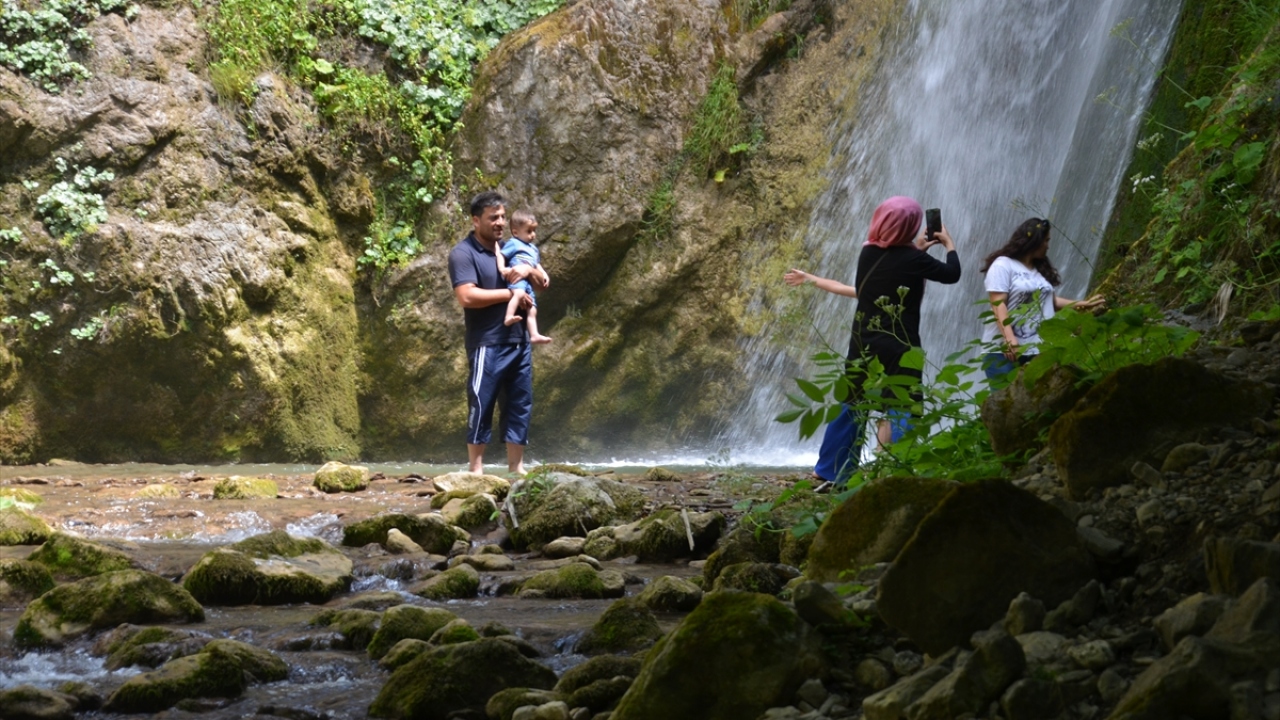Şelalede kış aylarında su debisinin arttığına işaret eden Çınar, 