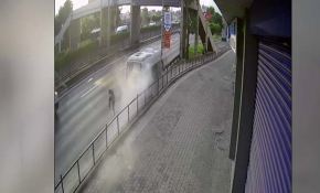 Ölümden kıl payı kurtuluş kameralara böyle yansıdı