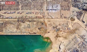 Patlama sonrası Beyrut Limanı