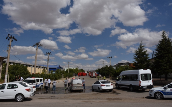 Kırşehir'de buhar kazanı fabrikasında çıkan yangın söndürüldü