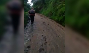 Heyelan kurbanının ölmeden önce çektiği son görüntüler ortaya çıktı