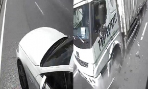 'Makas' kazası araç kamerasında