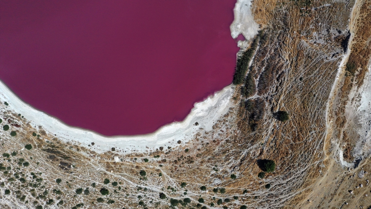 Su renginin pembeye dönmesinin sebebinin literatüre göre, özellikle tuzlu suyun içindeki birtakım bakteriler ve buna bağlı beta karoten üretimi olduğunu bildiren Eren, şunları kaydetti: