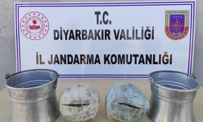 Diyarbakır'da yoğurt bakraçlarından esrar çıktı