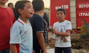 Minik Ali Yavuz ahırda yanan hayvanlarını gözyaşlarıyla izledi