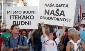 Hırvatistan'da önlemlere karşı 'Özgürlük Festivali' düzenlendi