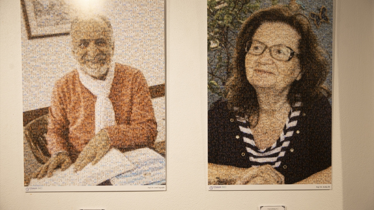 Sergide Prof. Dr. Feriha Öz ve Prof. Dr. Cemil Taşçıoğlu`nun fotoğrafları da yer aldı.