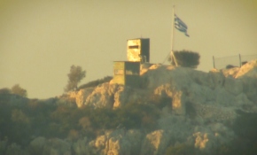 TRT Haber görüntüledi: Yunan askeri Meis'ten sonra Karaada'da