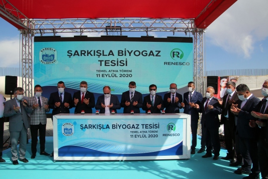Sivasta biyogaz tesisinin temeli atıldı