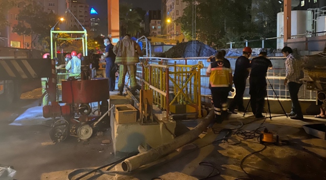 Göztepe metro inşaatında kaza: 2 yaralı