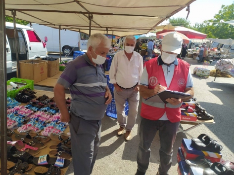 Erzincanda Kovid-19 tedbirlerine uymayanlara para cezası