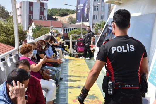 GESTAŞa ait gemilerde maske denetimi