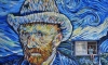 Mersin'de 36 yıllık binanın dış cephesi Van Gogh'un "Yıldızlı Gece" eseriyle kaplandı
