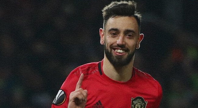 Manchester Unitedın en iyisi Bruno Fernandes