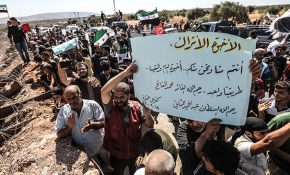 İdlib'de TSK'ye destek gösterileri devam ediyor