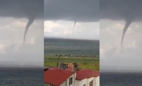 Karadeniz'de hortum görüntülendi