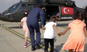 Şehit yakınlarının gökyüzündeki unutulmaz deneyimi