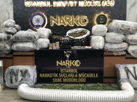 İstanbulda 188 kilogram Hint keneviri ele geçirildi