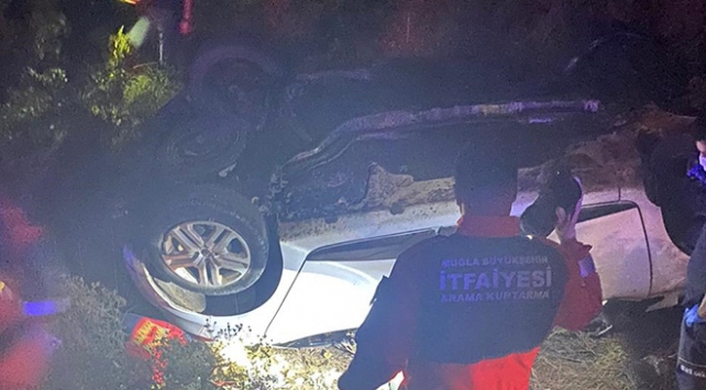 Muğlada otomobil şarampole devrildi: 1 ölü