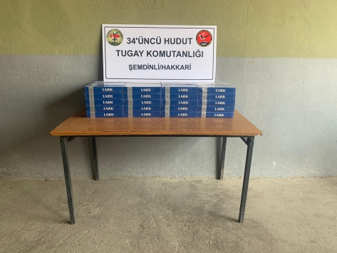 Hakkari, Van ve Hatay sınırında kaçak sigara ve av tüfeği ele geçirildi