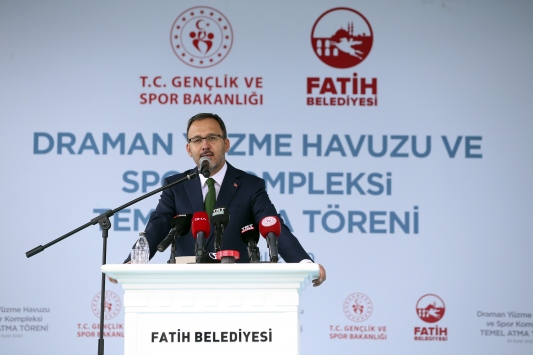 Bakan Kasapoğlu, İstanbulda temel atma törenine katıldı