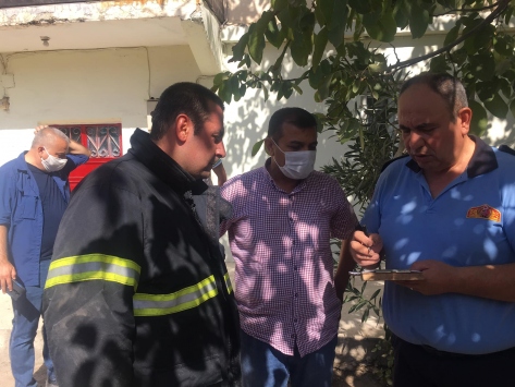Gaziantepte ev yangını